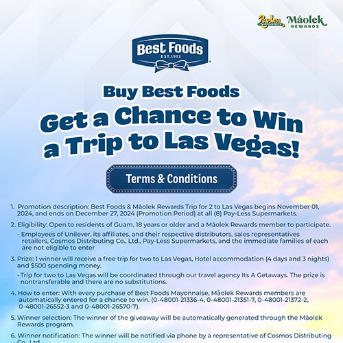 Best Foods Trip to Las Vegas Terms & Conditions